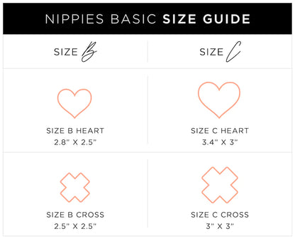 Cross Nipple Covers - Black