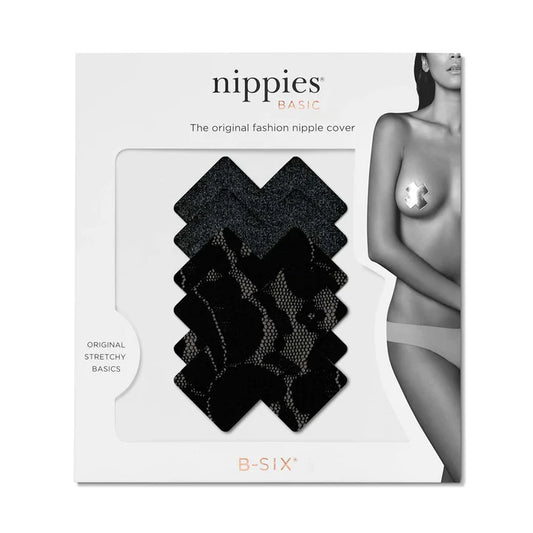 Cross Nipple Covers - Black