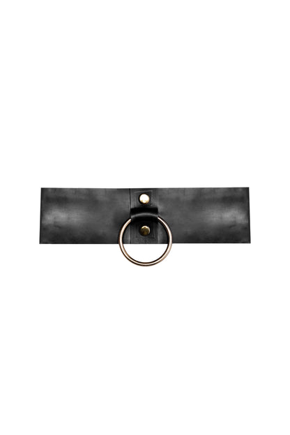 Latex Ring Choker - Black