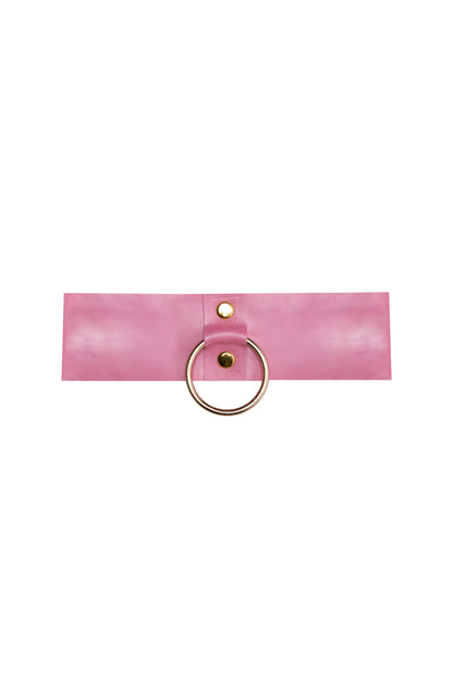 Latex Ring Choker - Pink