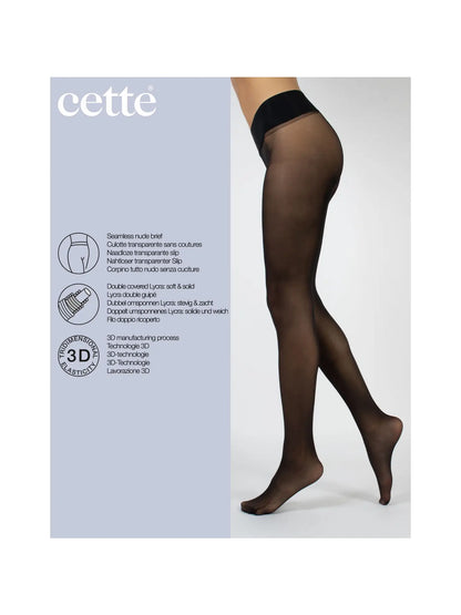 Seamless Matt 15 Denier - Black