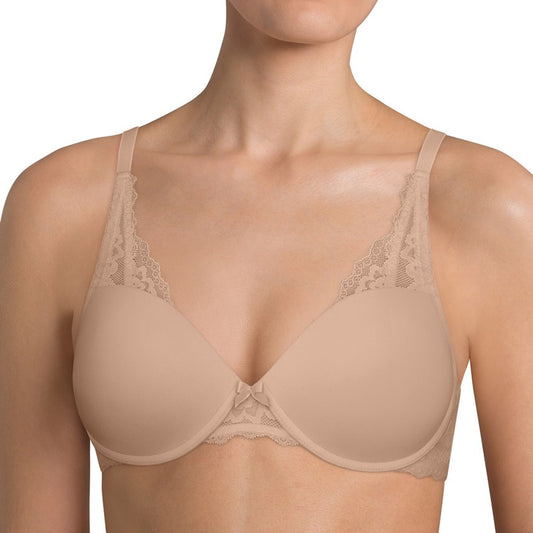 neutral lace push up bra