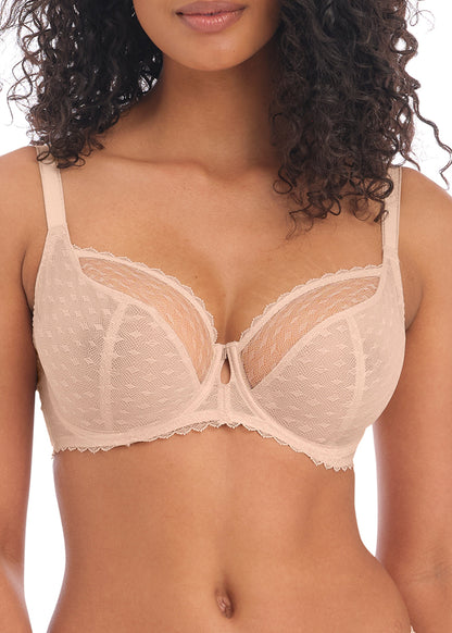 Signature Plunge Bra - Beige