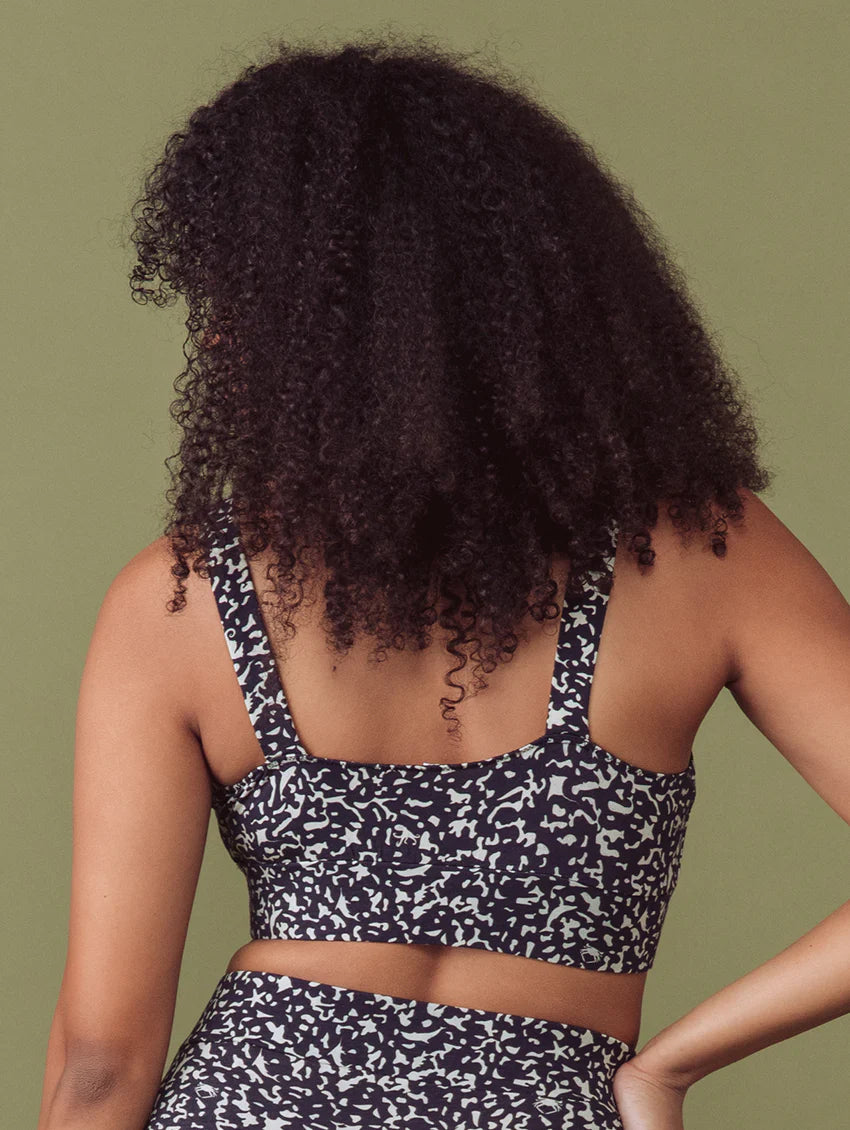 Modal Lounge Bralette - Composition Print