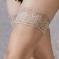 Lace Top Thigh Highs - Champagne