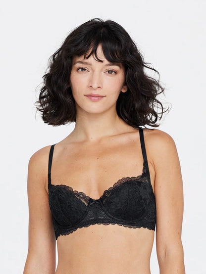 Minx Balconette T-shirt Bra - Black