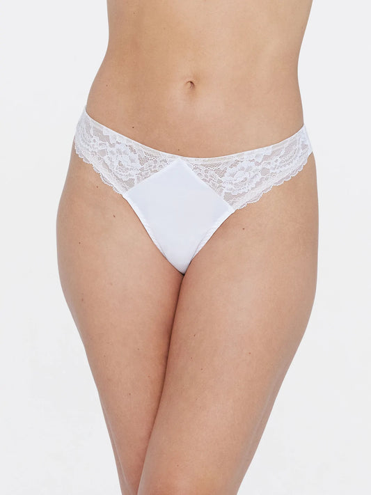 Minx Thong - White/Nylon