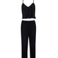 Neeson Cami and Trouser Set - Black