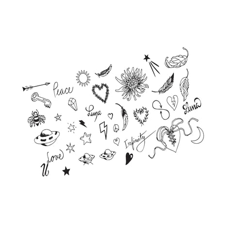 Pick 'N Mix Large Temporary Tattoo Pack