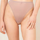 Tulle High Cut Thong - Nude