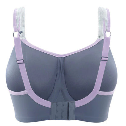 Panache Sports Bra - Grey/Purple Accent