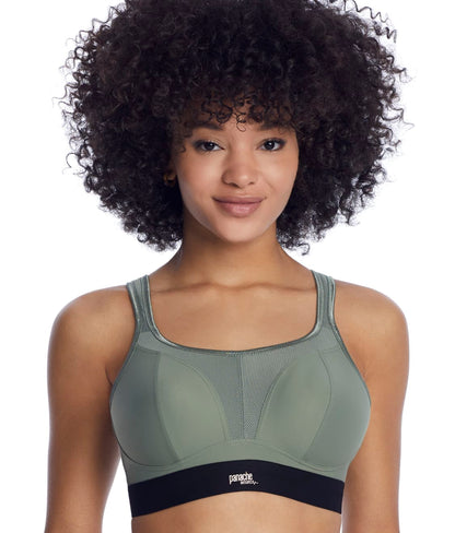 Panache Wireless Sports Bra - Khaki/Black