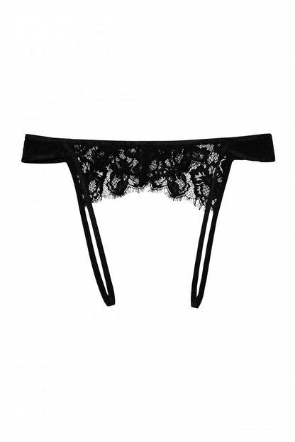 Hustler Blair Overt Lace Brief - Black