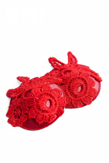 BROOKE RED APPLIQUE NIPPLE PASTIES