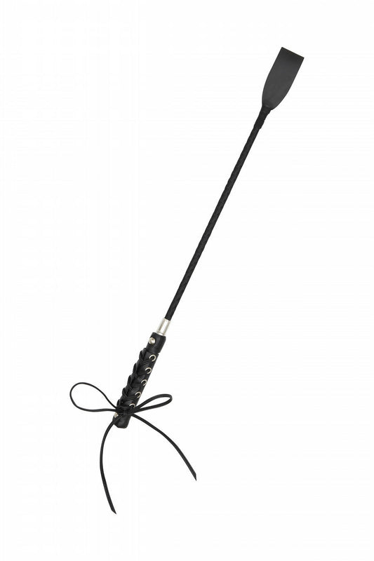 LACE UP FAUX LEATHER RIDING CROP