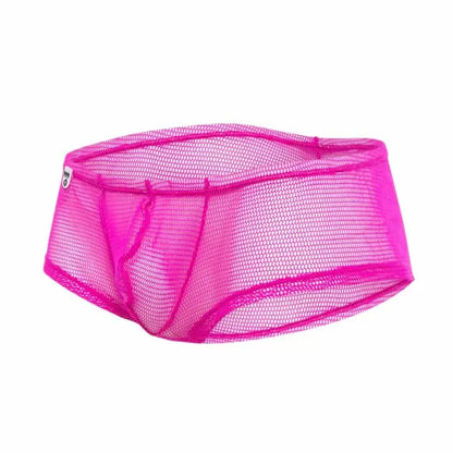 Fishnet Boxer Short  - Hot Pink