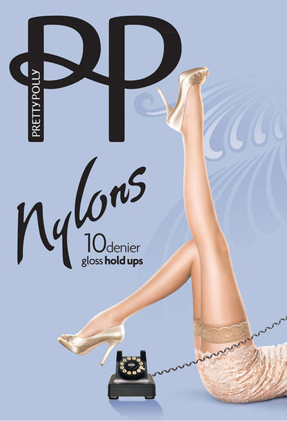 Nylon 10 denier gloss Hold ups