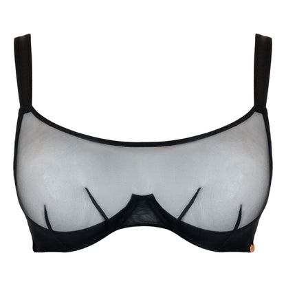 Superheroine Bandeau Bra - Black